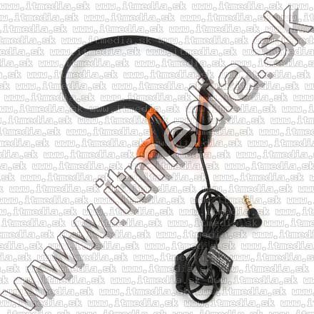Image of Omega Freestyle Silicone Sport Headset FH1019 Black-Orange (IT11292)